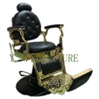 2019 New European Styling Heavy Duty Gold & Black Recline Barber Chair Salon Chair Styling chair