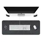 35.4x15.75 Inch non-slip large Warning Wool felt desk pad mouse pad