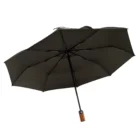 3-folding auto open&close windproof umbrella gentle umbrella wooden handle