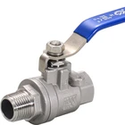 China manufacturer SS BSPT NPT ISO full bore thread valve ball valve