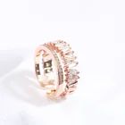 Anniversary Ring Micro Rings 2019 Korean Style Joker Color Ring Double Opening Adjustable Micro Zircon Ring FOR WOMEN