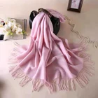 Best selling fashion atmosphere classic wool large plaid shawl