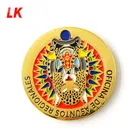Best Quality Zinc Alloy Metal Crafts Carving soft enamel gold plated coin