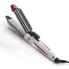 3 in 1 Hair Iron Styling Brush Magic Ionic Flat Iron Quick Hair Styler