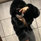 Fox Coat Fox 2020 Popular Real Animal Fur Made Winter Warm Short Fox Fur Coat For Woman Trendy