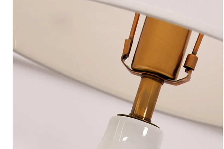 New design modern white ceramic handmade table lamp home decor table light