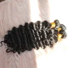 Hair extension 10a double drawn wholesale virgin deep wave bundles brazilian cuticle aligned deep wave hair