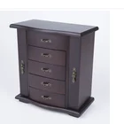 Paper Box Printing Best Selling Saganizer Cherry Handmade Wood Organizer Velvet Jewelry Box