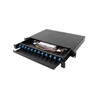 Rack-mountable SC LC FCST Fiber Optical Rack-mountable 12 Port Patch Panel
