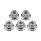 Nuts Lock Titanium Nuts M6 M8 M10 High Type Flange Nylon Lock Nuts For Motorcycle Bike Car Ti Fasteners