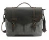Guangzhou leather Vintage Waxed Canvas messenger bag