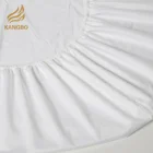 Wholesale White Plain Cotton Bedding Set Fitted Bed Sheet