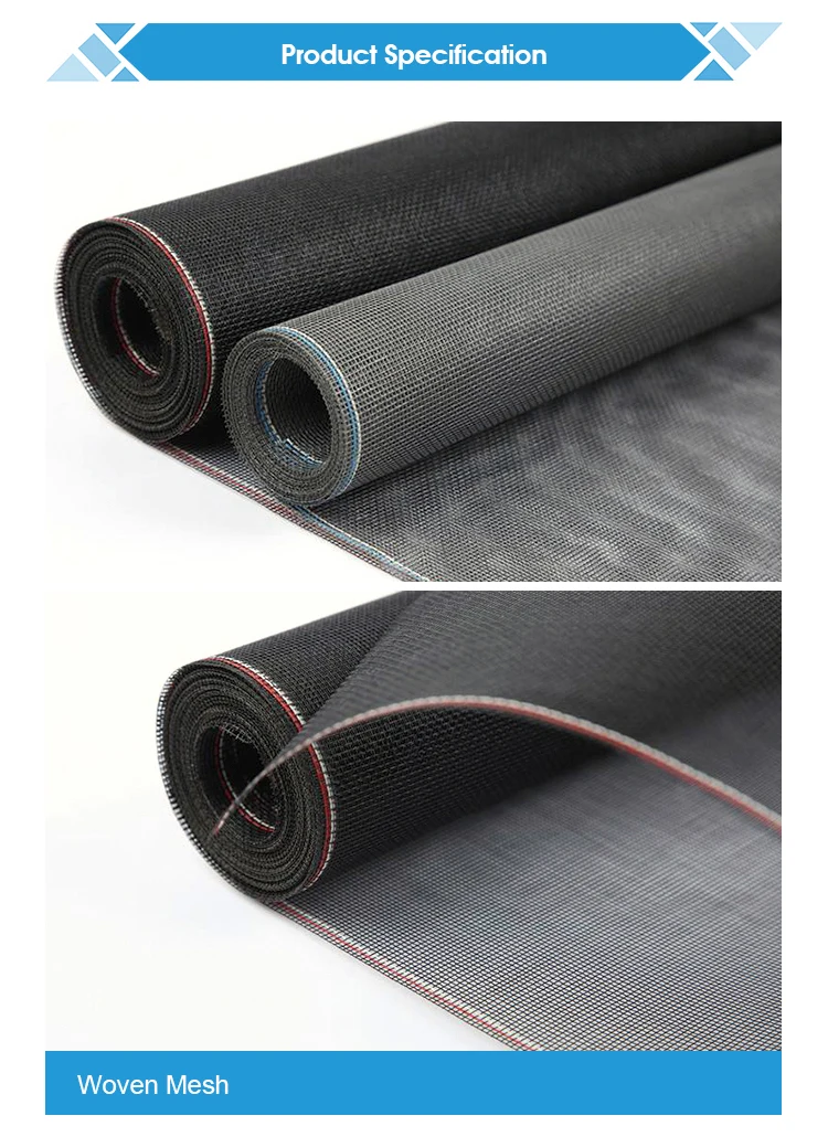 Long Warranty Anti Mosquito Window Screen Covering Fiberglass Nylon