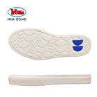 Sole Expert Huadong White Cup Sole Customized Outsole Reclaimed Rubber Material Suela Sneaker Soles For Shoes Making
