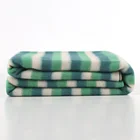 G&D Super Soft 100% Polyester Stripe Coral Fleece Fabric Blanket