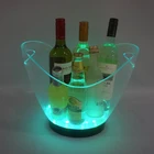 Custom logo 8L large capacity wine cooler led champagne ice bucket