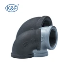 Casting pipe fittings, malleable cast iron, galvanized 90 elbow