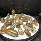 Crystal Citrine Point Natural Clear Citrine Crystal Obelisk Healing Quartz Citrine Crystal Wand Point