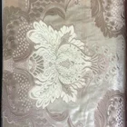 CF0674A Luxury embroidered 20%viscose 80%polyester embroidery lace curtain fabric