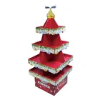 Christmas Tree Display Rack Cardboard Pop Stand Corrugated Paper Christmas Tree Display Rack