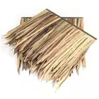 Free Sample China Wholesale Decorative Synthetic Plastic Material Thatch Umbrella top tent roof tile