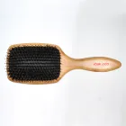 Natural bamboo hair brush brush Nylon and boar bristles hair brush
