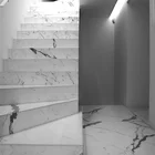 Polished Spiral Stair Marble Steps Design