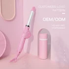 2019 pink colour electronic hair curling iron curler free sample
