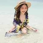 little cute beachwear tropical oem baby girls swimwear