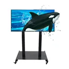 High-end Lcd Tv Trolley Designs TV Lift Drop Down Double Column Tv Lift Cart Electric