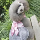pet dog luxury clothes Bow cute cat clothing skirt gift