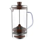 Modern style borosilicate cold brew french press iced coffee maker