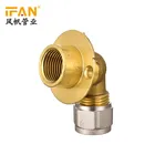 Watermark 3 4 inch brass union compression fitting for hdpe/pe pipe and pex al pex pipe