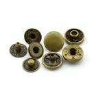 Cheap Custom Flat Brass Fastener Spring Press Metal Snap Button For Jeans Jacket