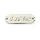 Garment Accessories Custom Sewing Tag With Holes Clothing Metal Tags Labels For Clothes
