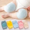 2019 New customized cotton knee pad smiling face baby safety knee pads cotton baby knee pads for crawling