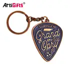 Brass Sublimation Key Chain Enamel Keychain Custom Metal Car Key Ring