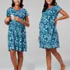 Summer Maternity Dress Woman Cut Dot Large Size Dresses Pregnant Woman A-Line Large Clothing
