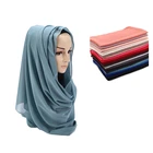 2019 new style spring long shawl lightweight jersey bonnet hijab
