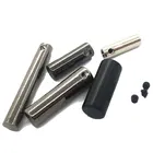 Garment 5Mm Gunmetal Round Fasteners Tube Crimp Beads Brass Metal Cord End Caps For Leather Cord