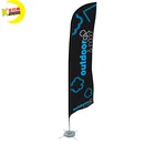 Hotsale Cheap Custom Digital Printing Polyester Feather Flying Beach Flag Banner