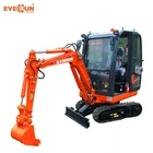 2019 EVERUN ホットマシン ERE18 1800 キロ格安ミニショベルクイックヒッチと販売のための