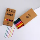 Non-toxic Medium Crayon For Kids Black Wax Crayons