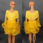Sexy Girls Competition Performance Stage Wear Tassel Latin Dance Dress Kids