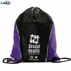 Top Factory Customized logo Sport drawstring Backpack Bag Carry sack waterproof polyester drawstring shoe bag