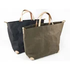 Customized wholesale 420D polyester shopping waterproof kraft paper bag with zipper