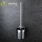 Factory Wholesale Simple Self-Adhesive Stainless Steel Standard Toilet Brush Holder Toilet Brush Hanger