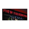 Outdoor single red color DIP P10 led scrolling running text moving sign messages display panel board module