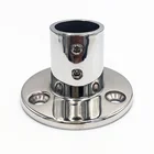 Boat Hand Rail Fitting 316 Stainless Steel Round Pipe Base 90 Degree