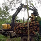 Small forest log loader rotating grapple loader for sale